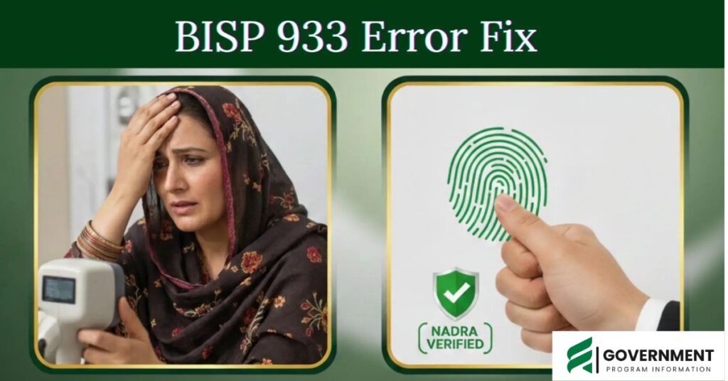 BISP 933 Error Fix 2026